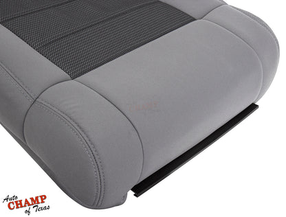 2008 jeep wrangler bottom cloth seat cover gray interior view