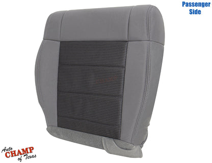 2008 jeep wrangler bottom cloth seat cover gray angled view