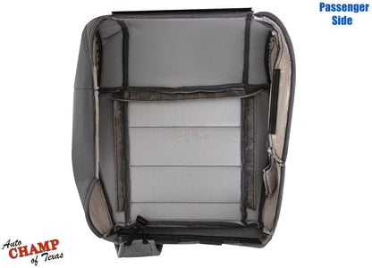 2008 jeep wrangler bottom cloth seat cover gray back view