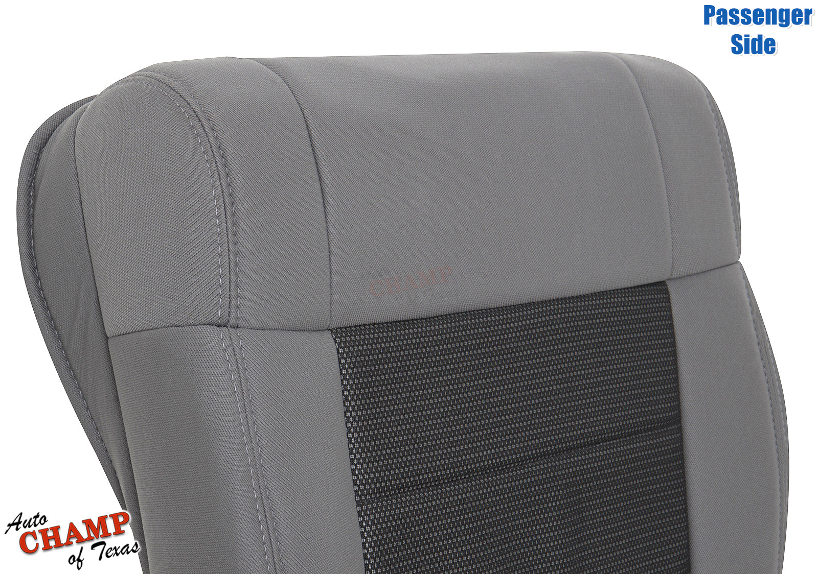 2008 jeep wrangler bottom cloth seat cover gray top stitching view