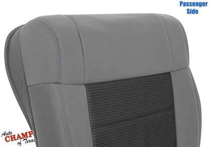 2008 jeep wrangler bottom cloth seat cover gray top stitching view