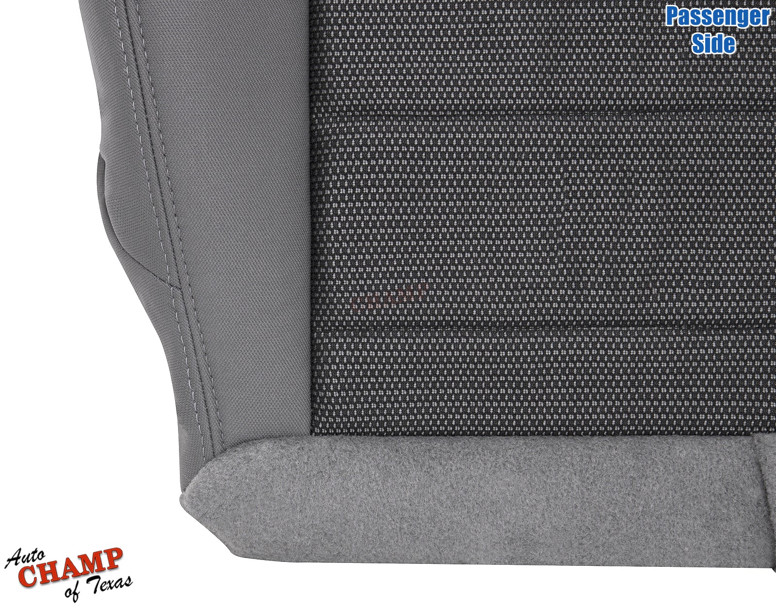 2008 jeep wrangler bottom cloth seat cover gray side profile view