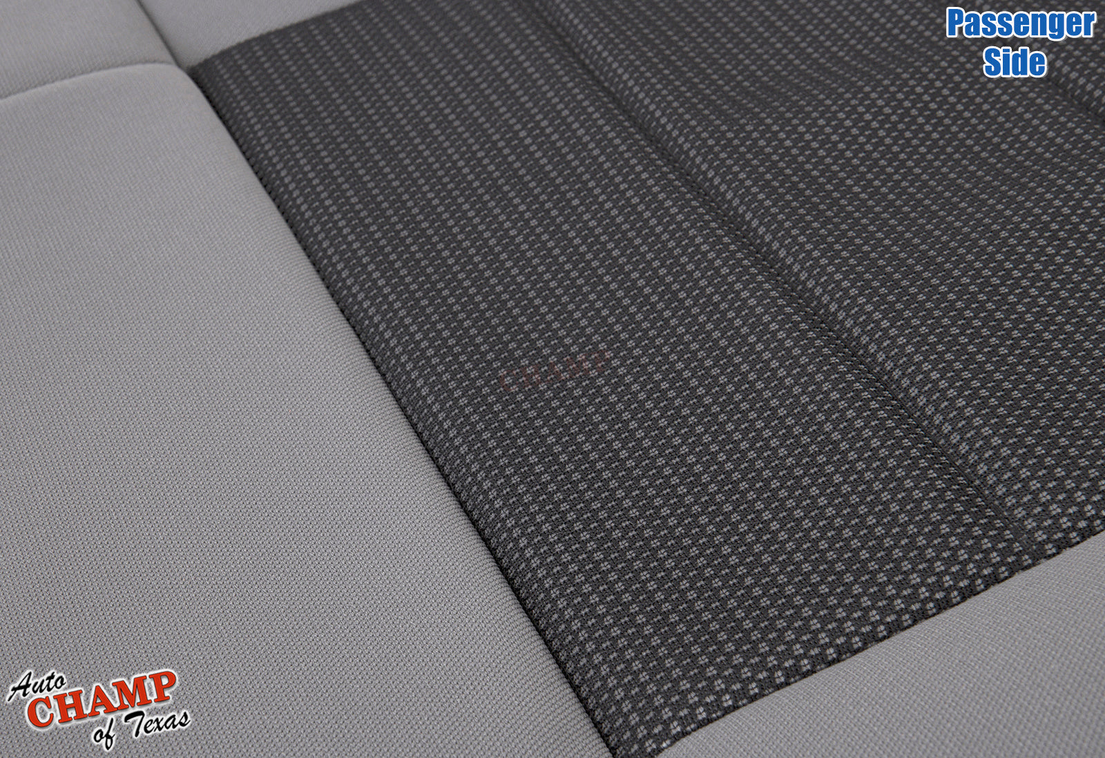 2008 jeep wrangler bottom cloth seat cover gray material closeup