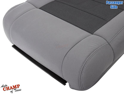 2008 jeep wrangler bottom cloth seat cover gray side angle
