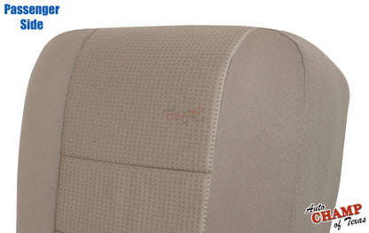 2008 ford f550 xlt fx4 passenger seat cover tan cloth