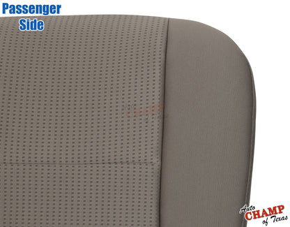 passenger bottom seat cover gray cloth ford f-250 2008 2010