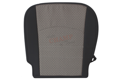 2010–2012 Dodge Ram 3500 SLT Driver Bottom Cloth Seat Cover Gray with Remake Center