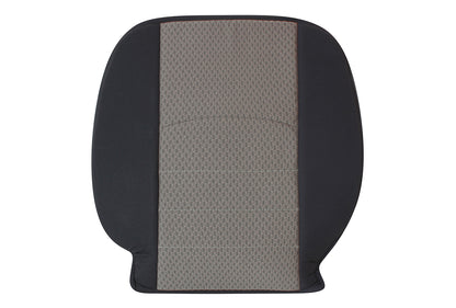2010–2012 Dodge Ram 3500 SLT Passenger Side Lean Back Cloth Seat Cover Gray with Remake Center