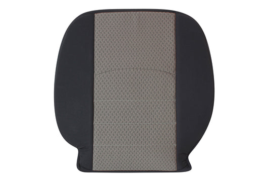 2010–2012 Dodge Ram 3500 SLT Passenger Side Lean Back Cloth Seat Cover Gray with Remake Center