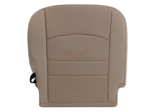 2009–2012 Dodge Ram 1500 SLT Driver Side Bottom Cloth Seat Cover Tan with Remake Center