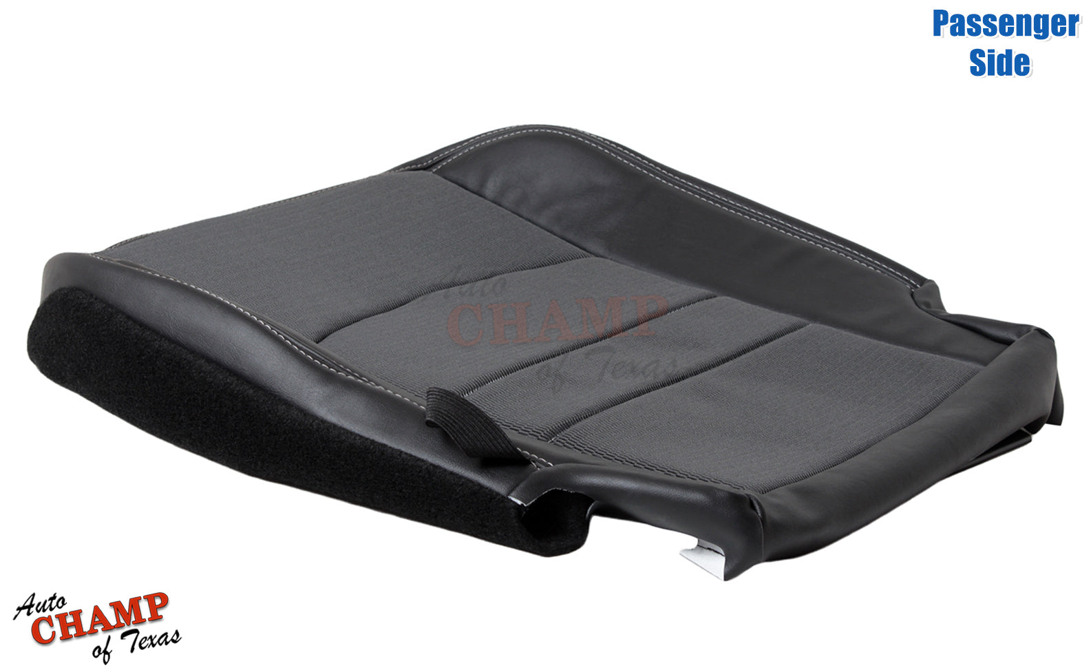 cloth and leather seat bottom cover passenger side dodge ram 1500 sport