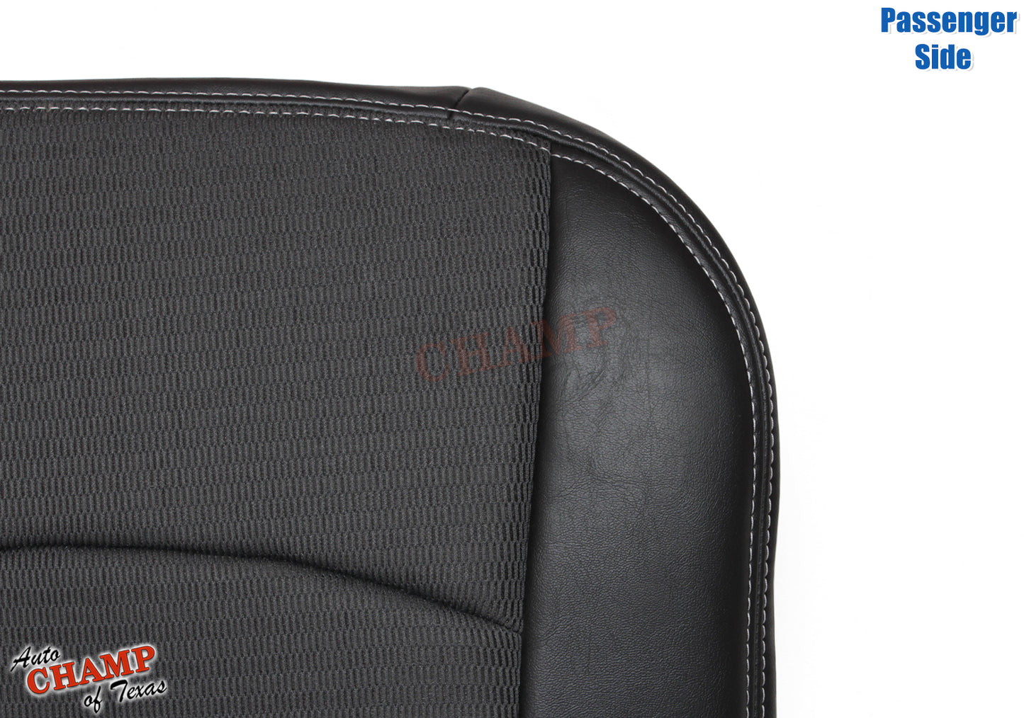 sport trim dodge ram 1500 seat cover passenger cloth leather bottom gray