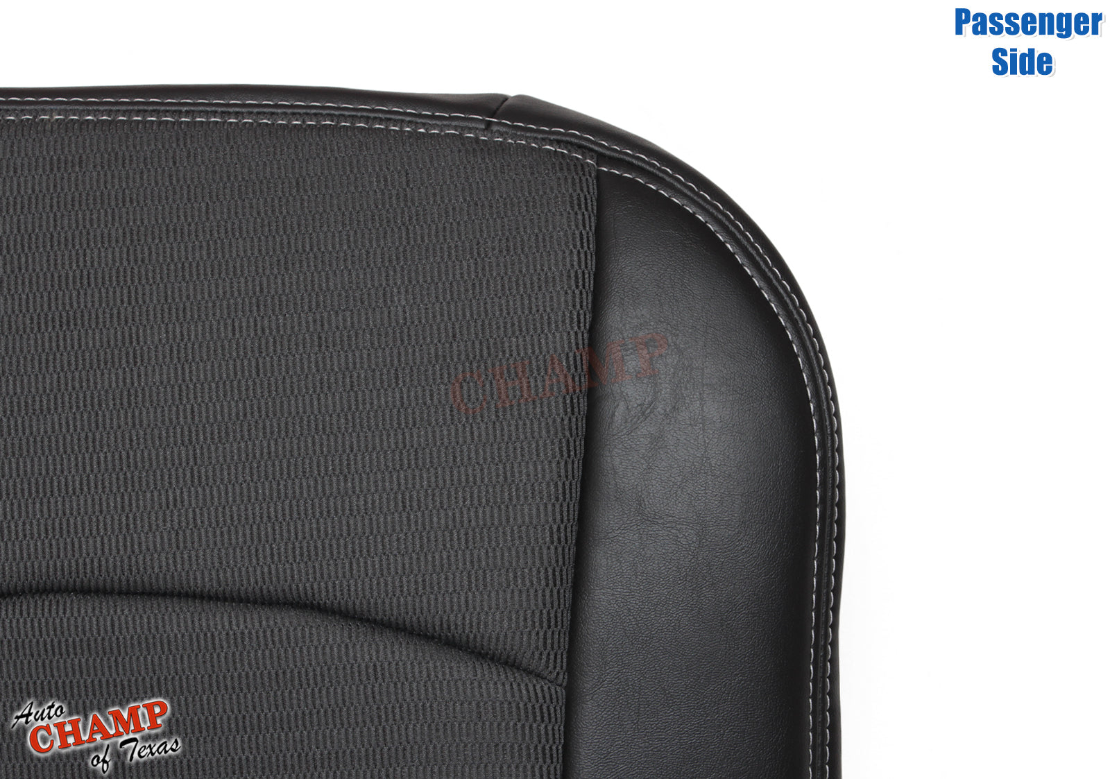 sport trim dodge ram 1500 seat cover passenger cloth leather bottom gray