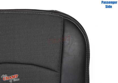 sport trim dodge ram 1500 seat cover passenger cloth leather bottom gray