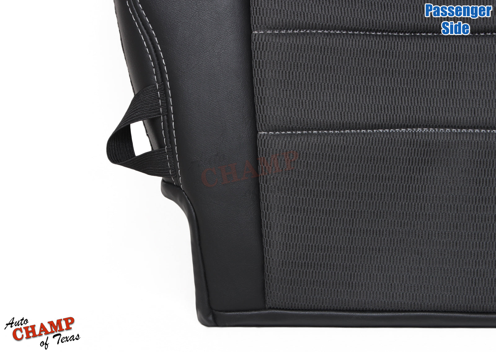 2009 2012 dodge ram sport seat cover passenger bottom gray cloth leather