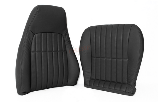 2000–2002 Chevy Camaro Passenger Side Complete Leather Seat Covers Black