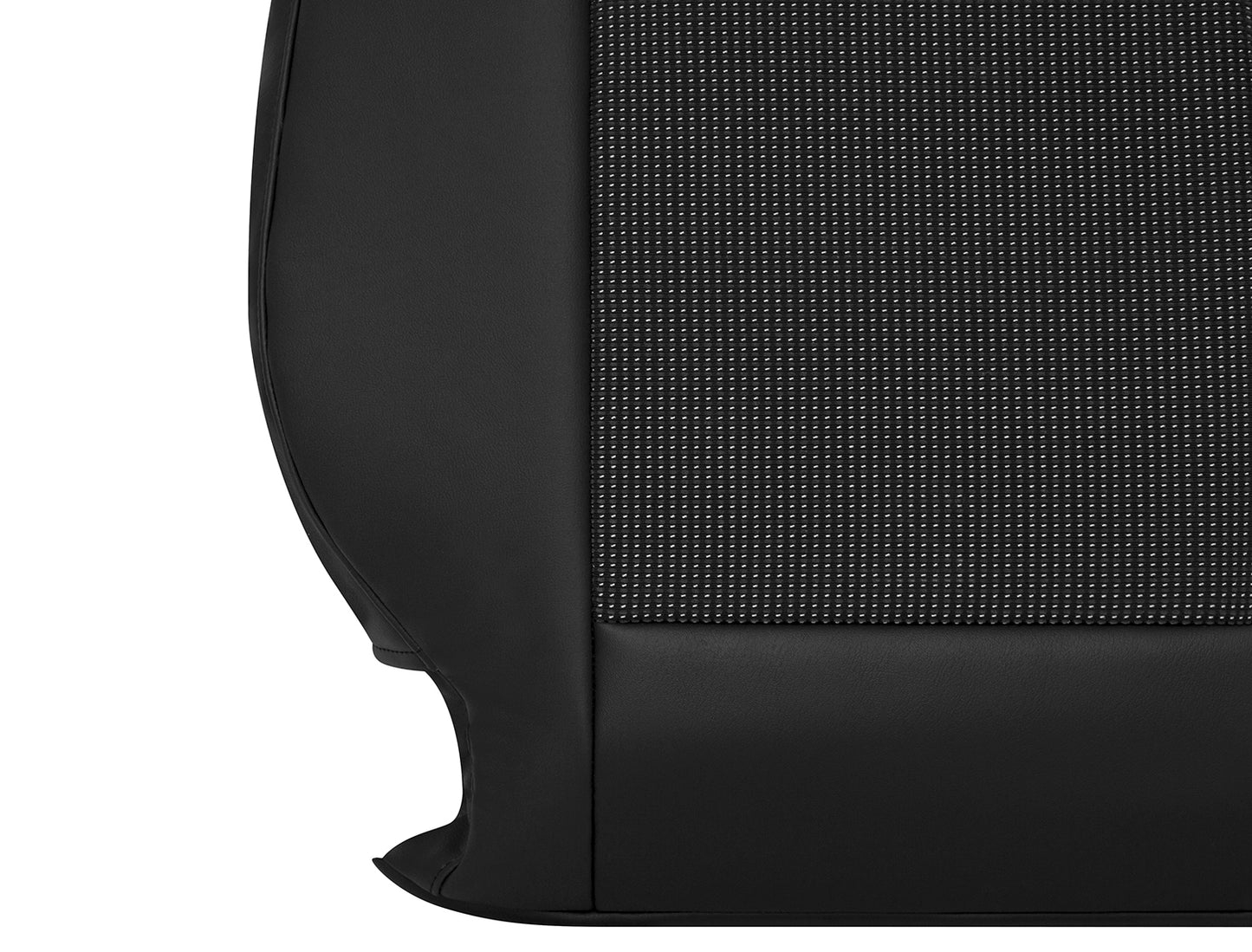 2013–2015 Chevy Malibu Passenger Side Lean Back Cloth Leather Seat Cover Black