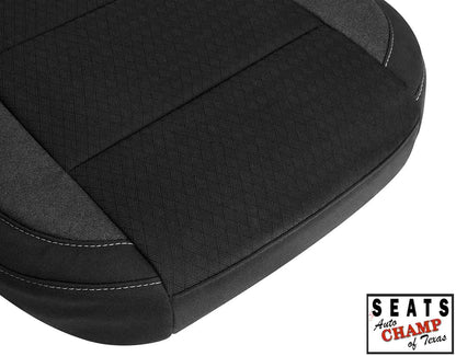 chevy silverado seat cushion cloth driver black