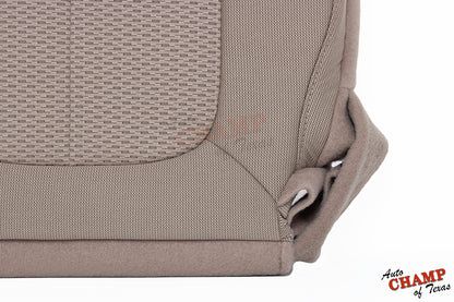 2011 2014 ford f150 stx tan cloth seat bottom corner detail