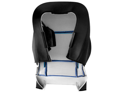 2013–2015 Chevy Malibu Passenger Side Lean Back Cloth Leather Seat Cover Black