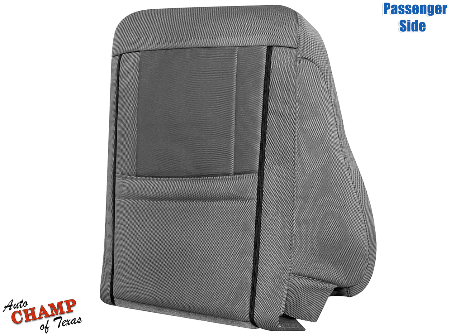 passenger upper seat cloth cover ford f250 xlt 2017 2022 gray lean back