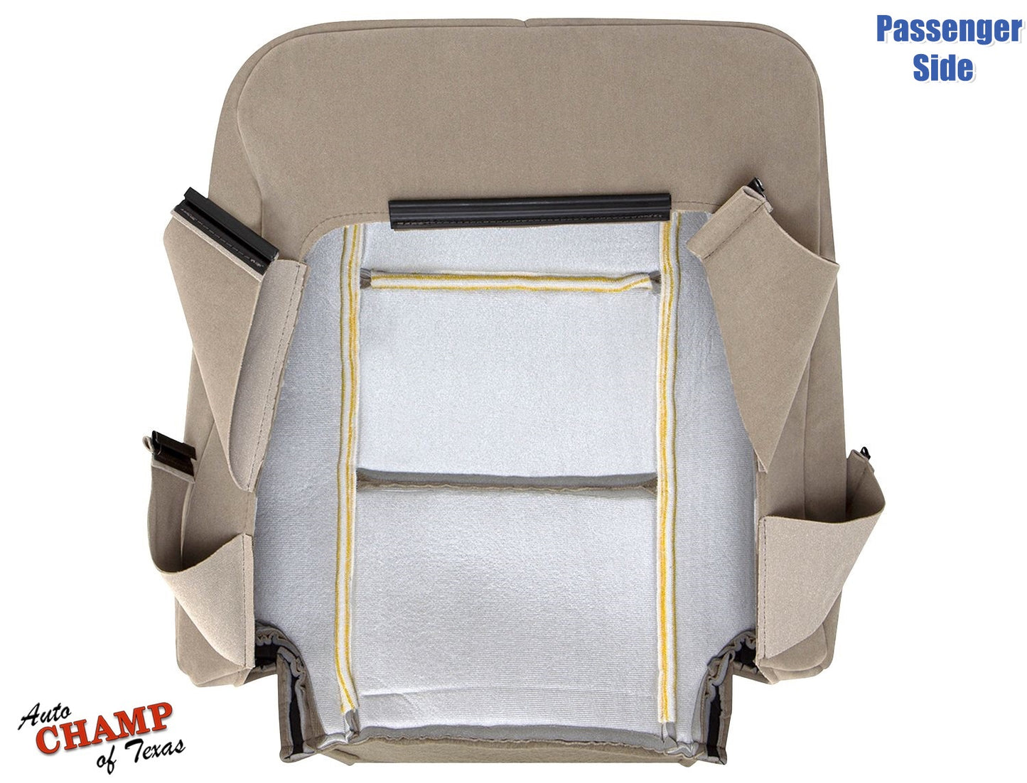 2003-2009 Ford Crown Victoria Passenger Side Lean Back Cloth Seat Cover Tan