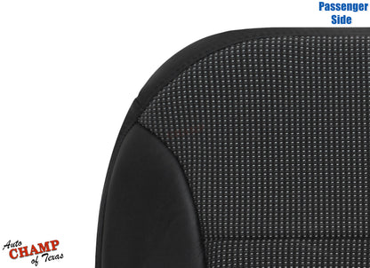 2013 2015 chevy malibu bottom seat cover black cloth leather textured closeup