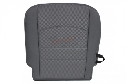 2013-2020 Dodge Ram 1500 SLT Passenger Side Bottom Cloth Seat Cover Diesel Gray with Alloy Center