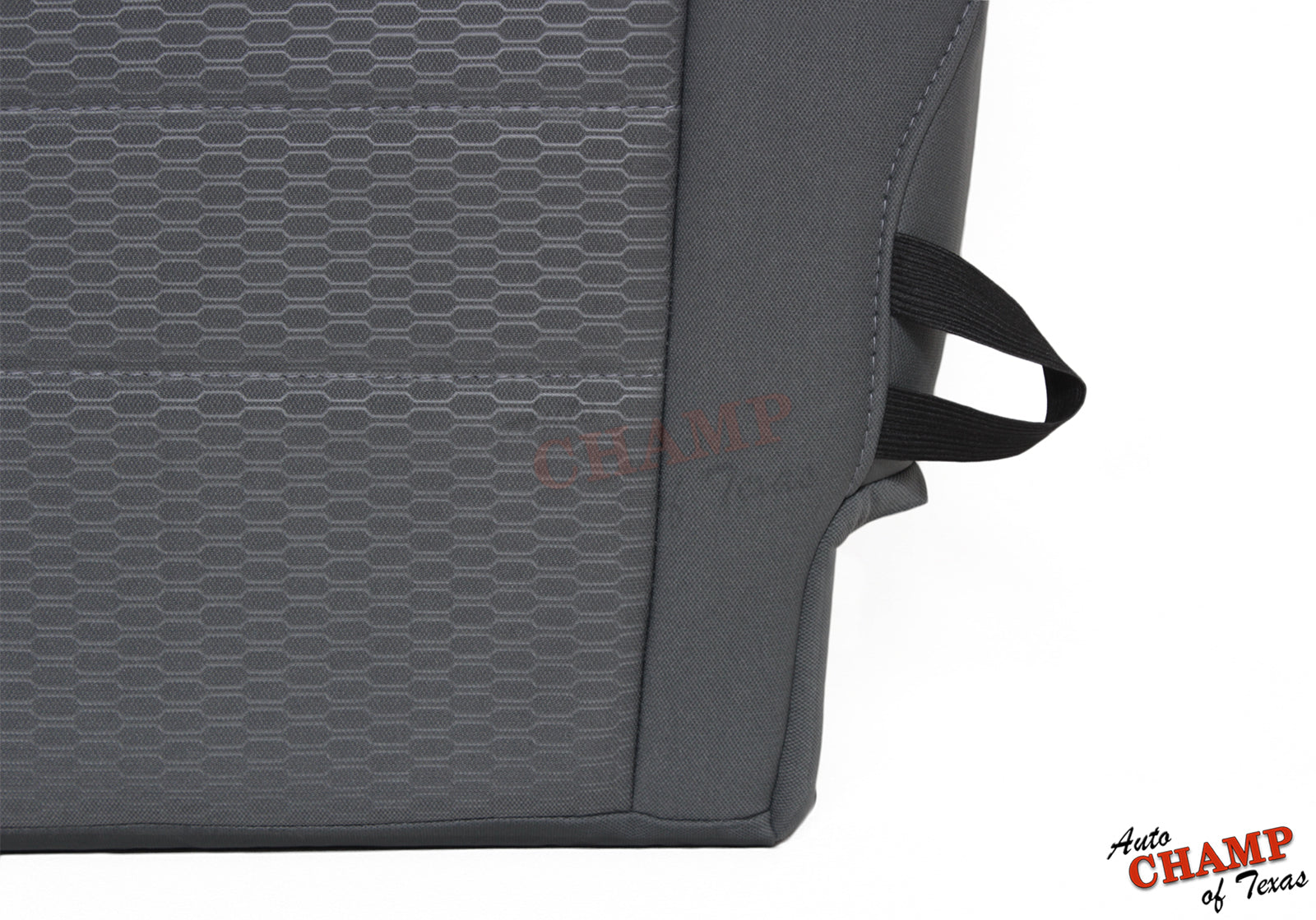 gray cloth seat cover strap detail dodge ram 1500 2500 3500 2013 2018 auto champ of texas