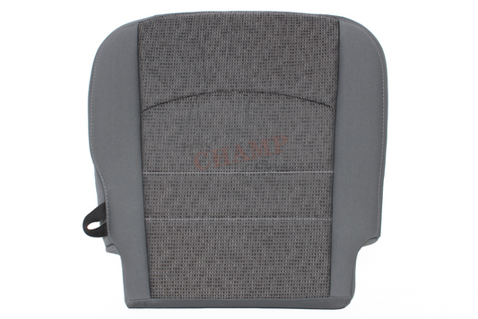 2013-2020 Dodge Ram 1500 SLT Passenger Side Bottom Cloth Seat Cover Gray with Carbide Center