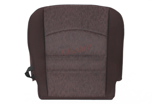 2013–2018 Dodge Ram 2500 SLT Passenger Bottom Seat Cover Brown with Carbide Center