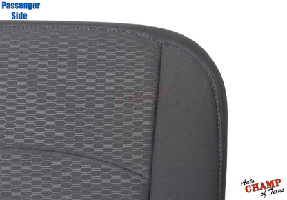 gray cloth passenger backrest seat cover 2013 2018 dodge ram 1500 2500 3500 auto champ of texas