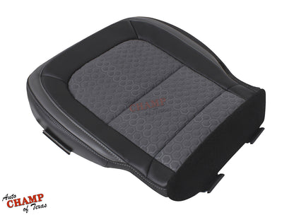 2015 2022 chevy colorado z71 driver bottom seat angled front view jet black dark gray