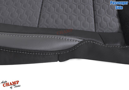 2015 2022 chevy colorado z71 passenger bottom cushion front view jet black dark gray