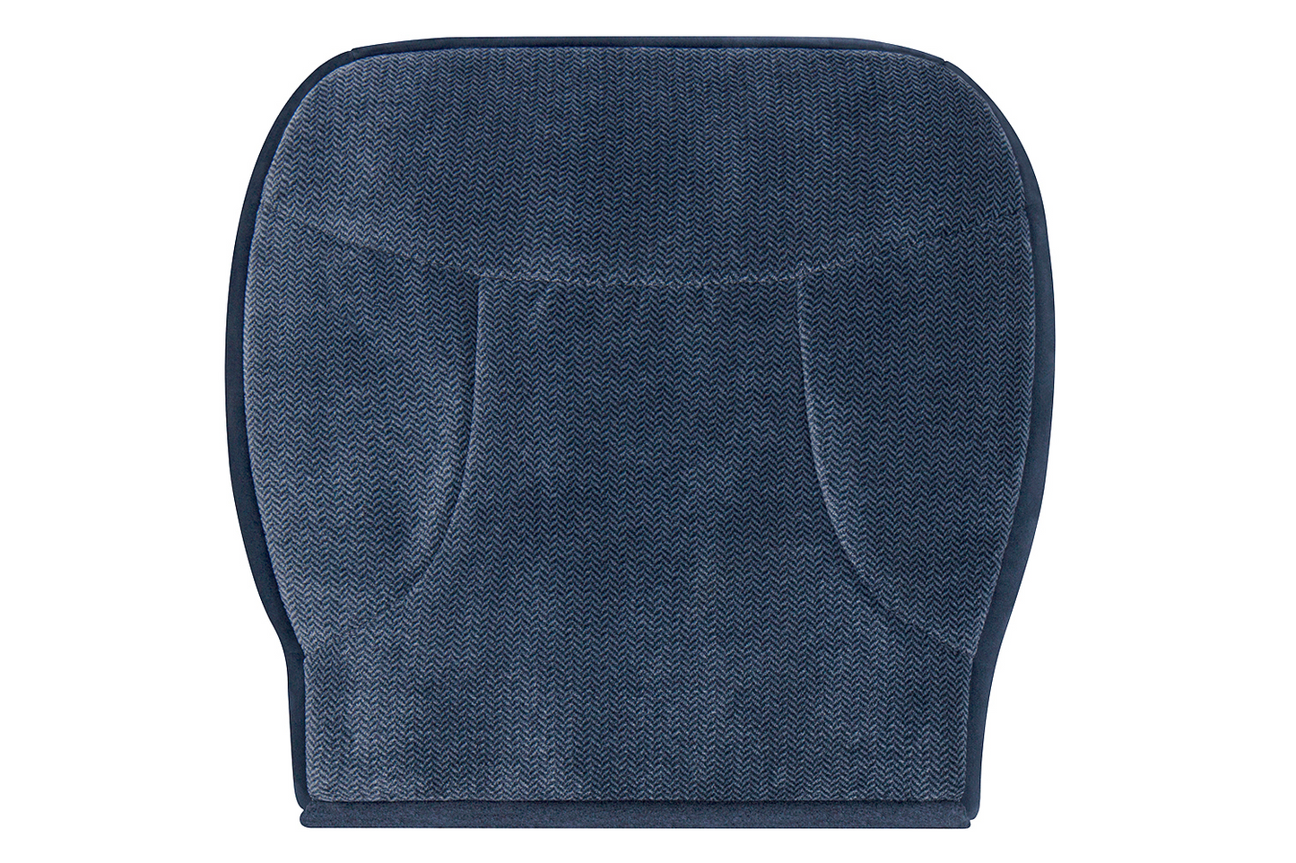 1992-1993 Ford F-250 XLT Passenger Side Bottom Blue Cloth Seat Cover 50/50
