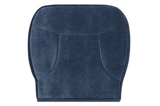 1992-1993 Ford F-250 XLT Passenger Side Bottom Blue Cloth Seat Cover 50/50