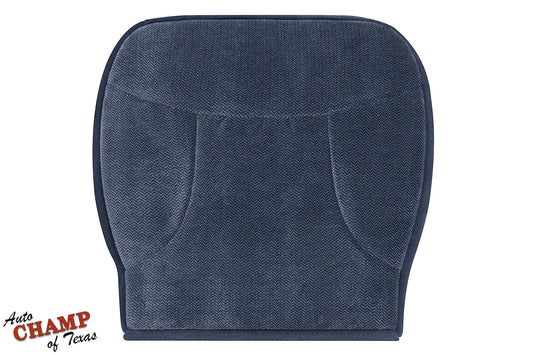 1992-1993 ford bronco xlt driver side bottom cloth seat cover blue