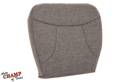 1992-1993 ford bronco xlt driver side bottom cloth seat cover tan front view