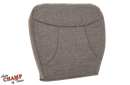1992-1993 ford bronco xlt driver side bottom cloth seat cover tan front view