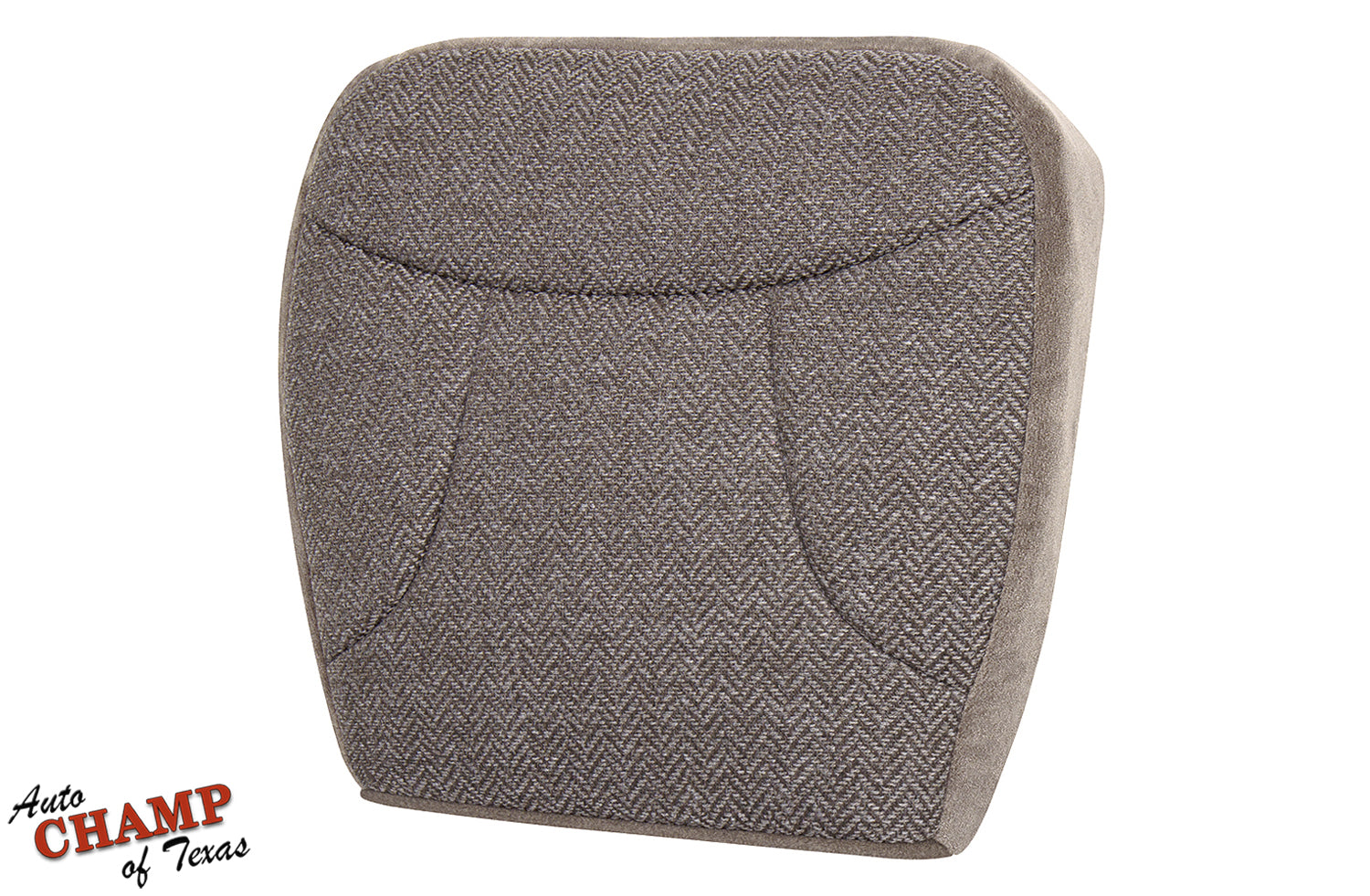 1992-1993 ford bronco xlt driver side bottom cloth seat cover tan angled view