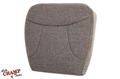 1992-1993 ford bronco xlt driver side bottom cloth seat cover tan angled view
