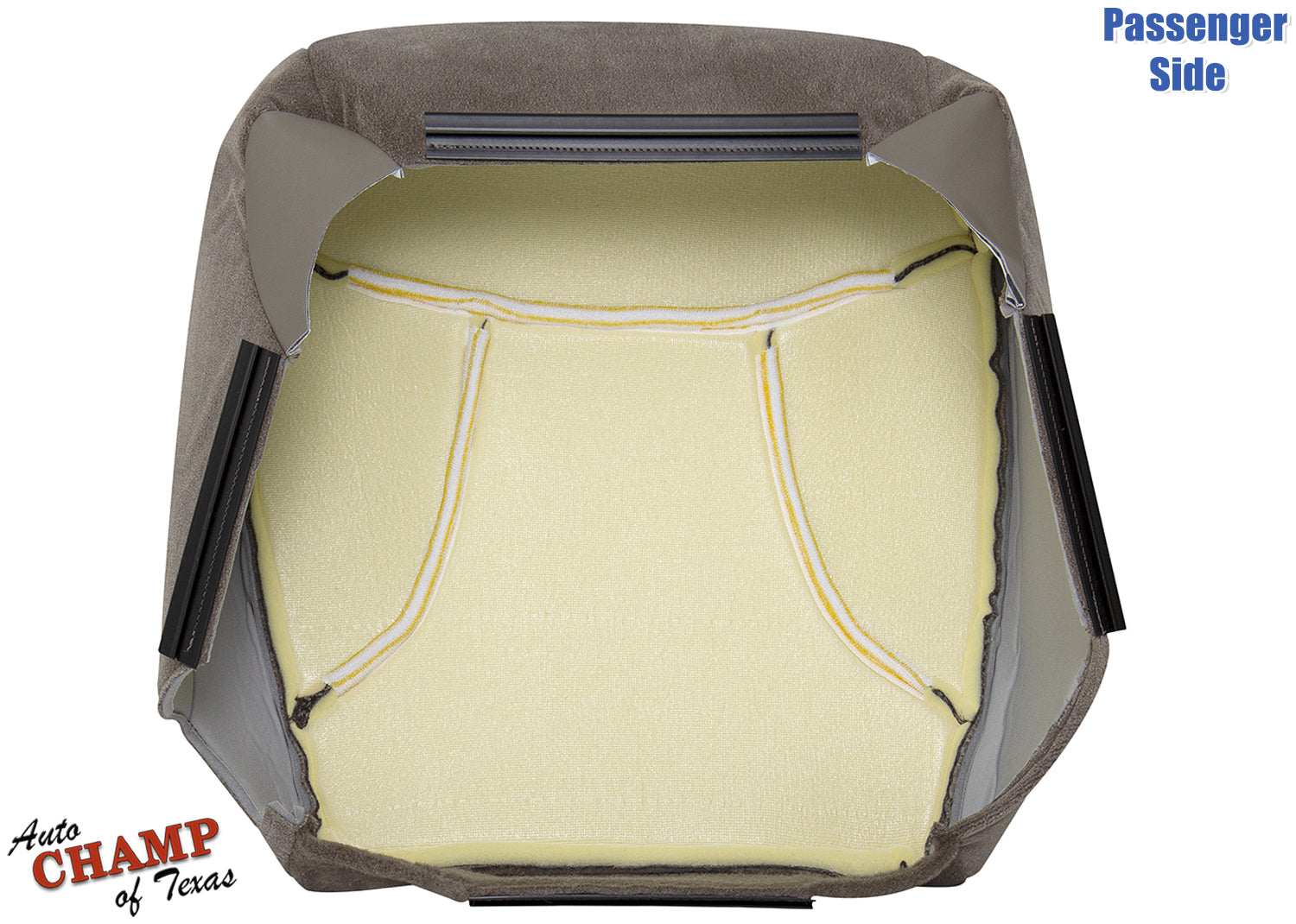 1992-1993 ford bronco xlt passenger side bottom cloth seat cover tan