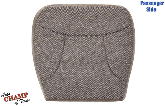 1992-1993 ford bronco xlt passenger side bottom cloth seat cover tan front view