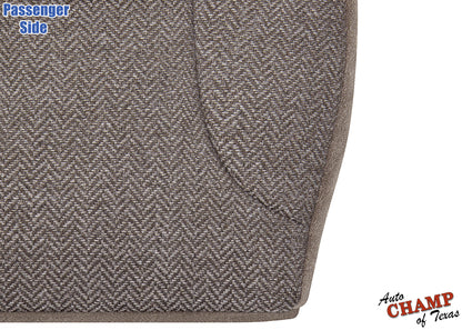 1992-1993 ford bronco xlt passenger side bottom cloth seat cover tan texture