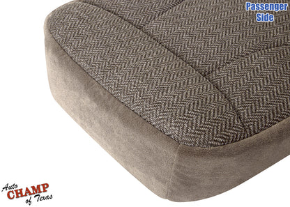 1992-1993 ford bronco xlt passenger side bottom cloth seat cover tan cushion