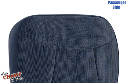 1992-1993 Ford Bronco XLT passenger side bottom replacement seat cover blue cloth