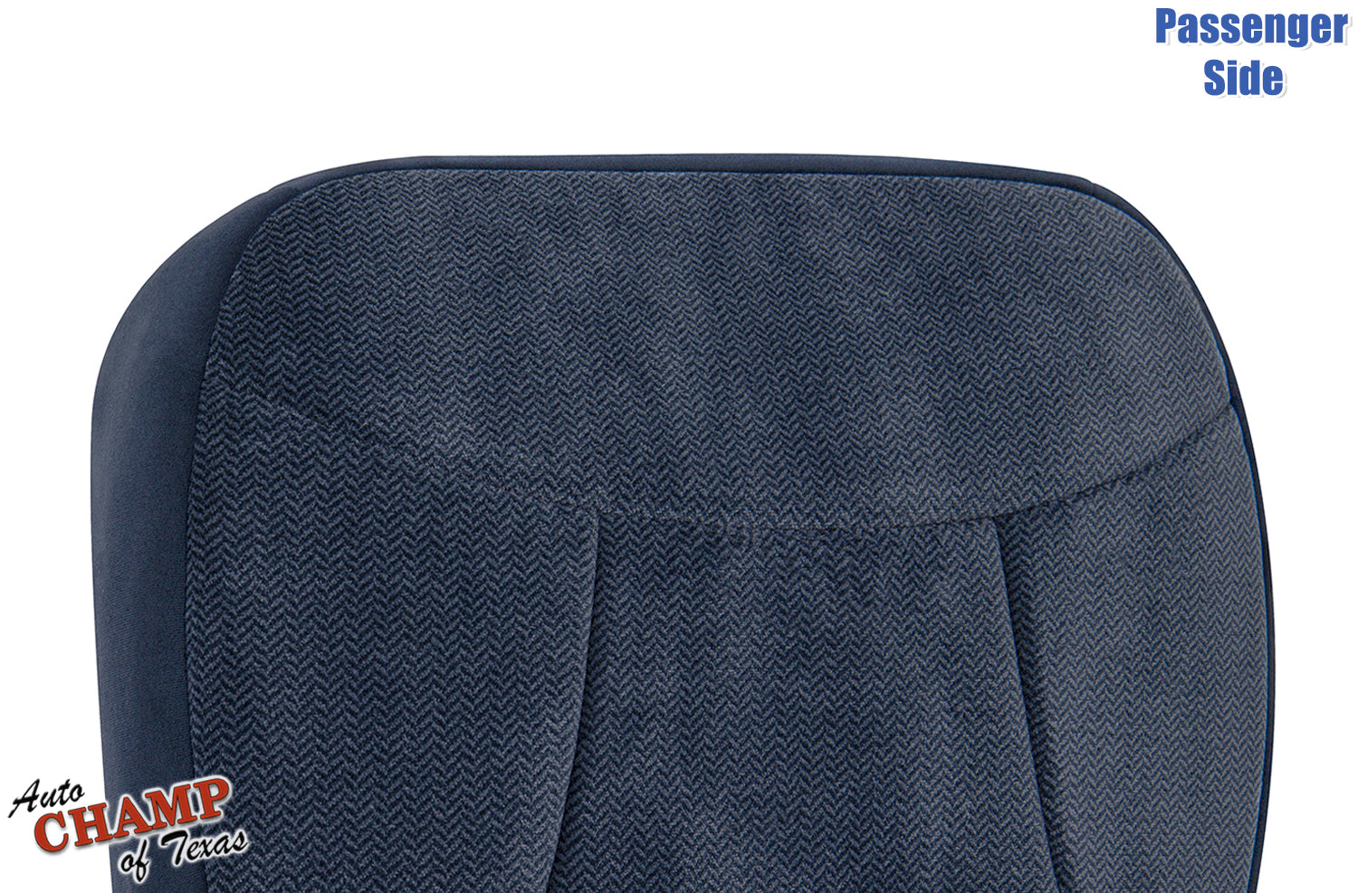 1992-1993 Ford Bronco XLT passenger side bottom replacement seat cover blue cloth