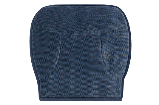 1992–1993 Ford F-550 XLT Driver Side Bottom Cloth Seat Cover 50/50 Blue