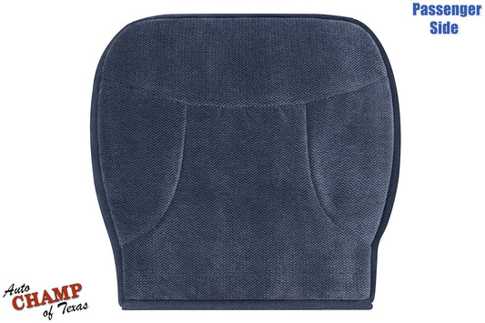 1992-1993 ford bronco xlt passenger side bottom cloth seat cover blue