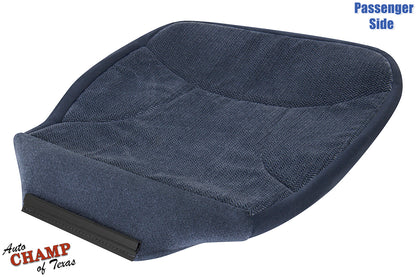1992-1993 ford bronco xlt passenger side bottom cloth seat cover blue